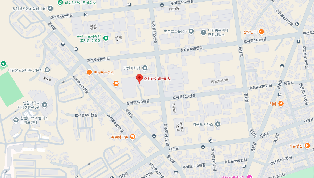 춘천 사무소 약도